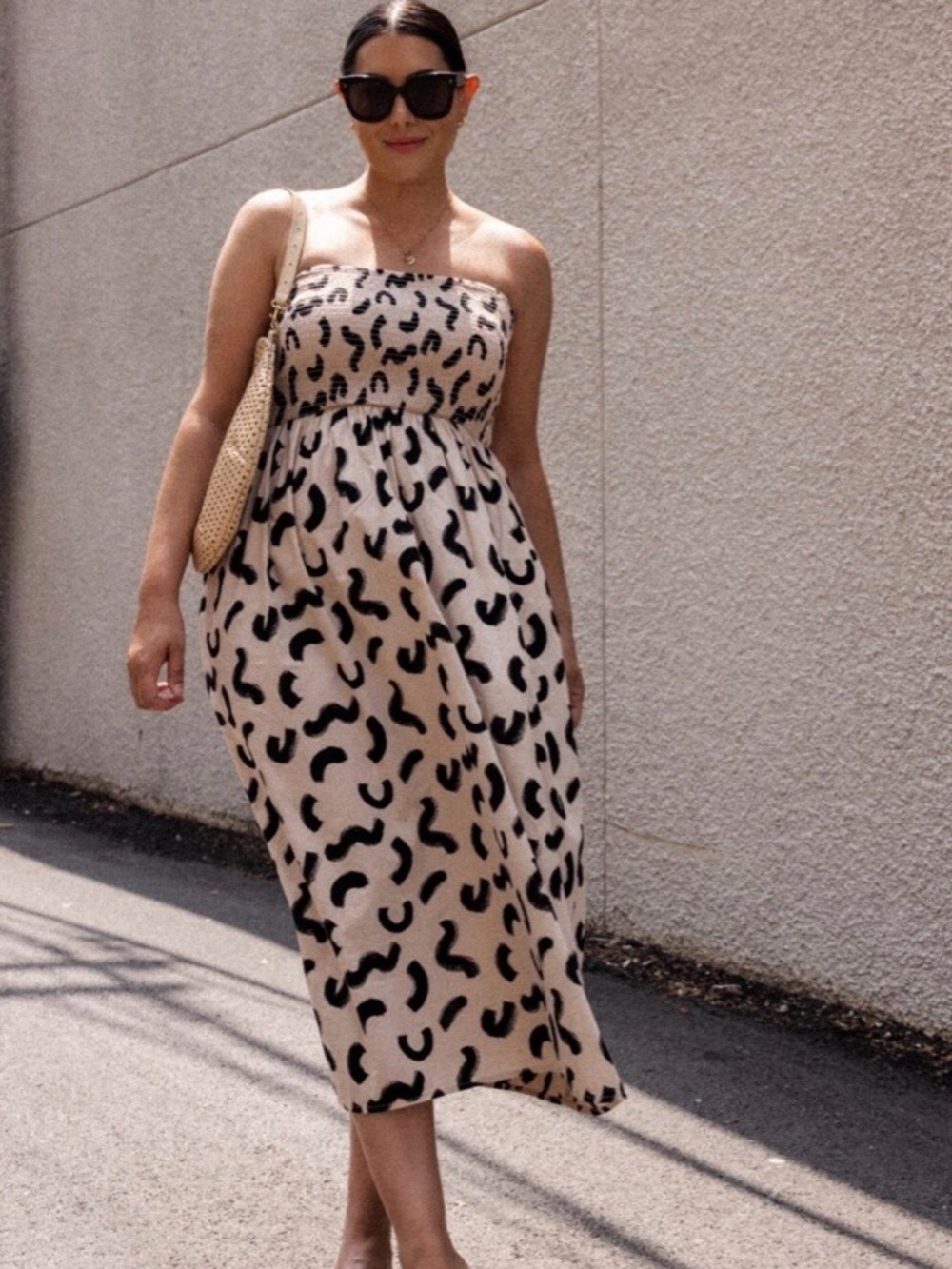 a new day Black and Cream Maxi Dress